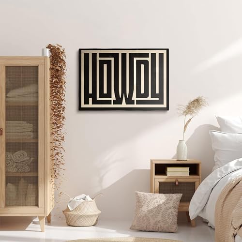 Howdy Typography Wall Art - From Where - 