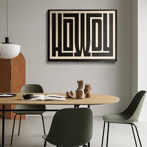 Howdy Typography Wall Art - From Where - 