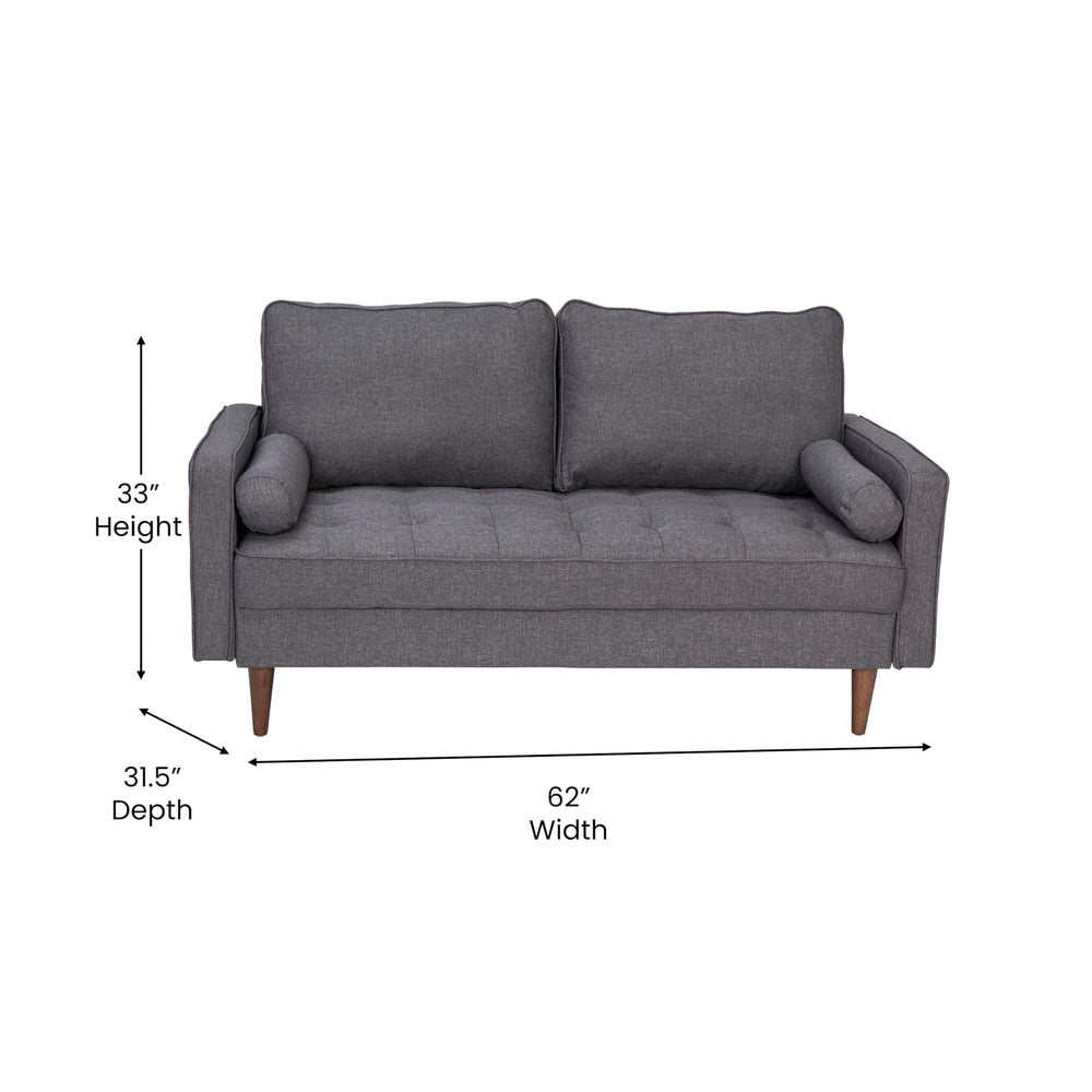 Hudson Mid - Century Modern Loveseat - From Where - 