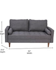 Hudson Mid - Century Modern Loveseat - From Where - 
