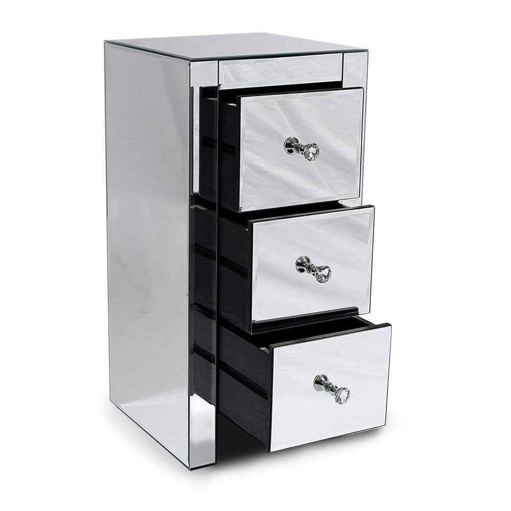 Iconium 18'' W Glass Nightstand - From Where - 