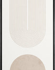 IDEA4WALL Framed Canvas Print Wall Art Sage Green Mid - Century Modern Color Blocks Abstract Shapes Illustrations Modern Art Decorative Minimalist Relax/Cozy Multicolor for Bedroom - 16"x24" Black - From Where - 
