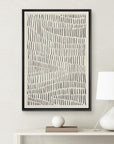 IDEA4WALL Framed Canvas Print Wall Art Sage Green Mid - Century Modern Color Blocks Abstract Shapes Illustrations Modern Art Decorative Minimalist Relax/Cozy Multicolor for Bedroom - 16"x24" Black - From Where - 