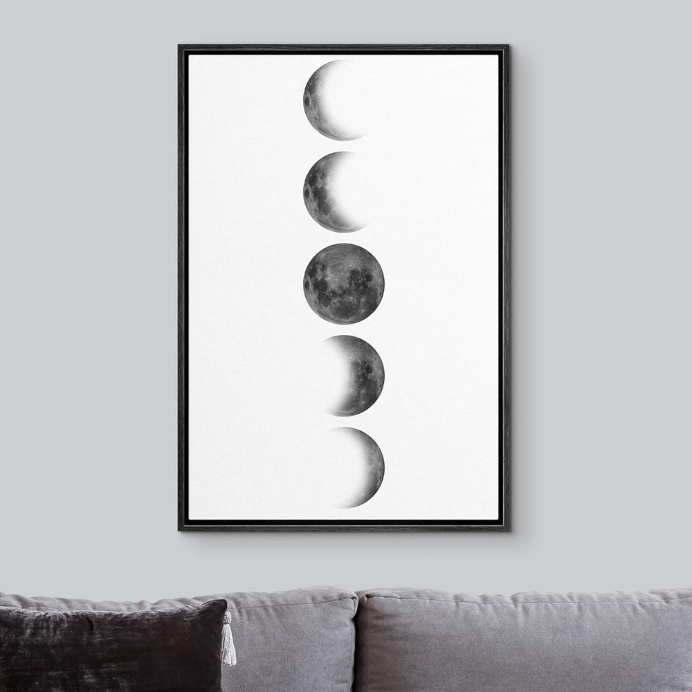 IDEA4WALL Framed Canvas Print Wall Art Sage Green Mid - Century Modern Color Blocks Abstract Shapes Illustrations Modern Art Decorative Minimalist Relax/Cozy Multicolor for Bedroom - 16"x24" Black - From Where - 