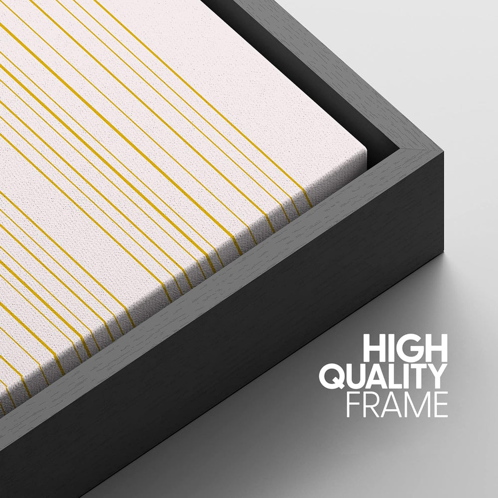 IDEA4WALL Framed Canvas Print Wall Art Sage Green Mid - Century Modern Color Blocks Abstract Shapes Illustrations Modern Art Decorative Minimalist Relax/Cozy Multicolor for Bedroom - 16"x24" Black - From Where - 