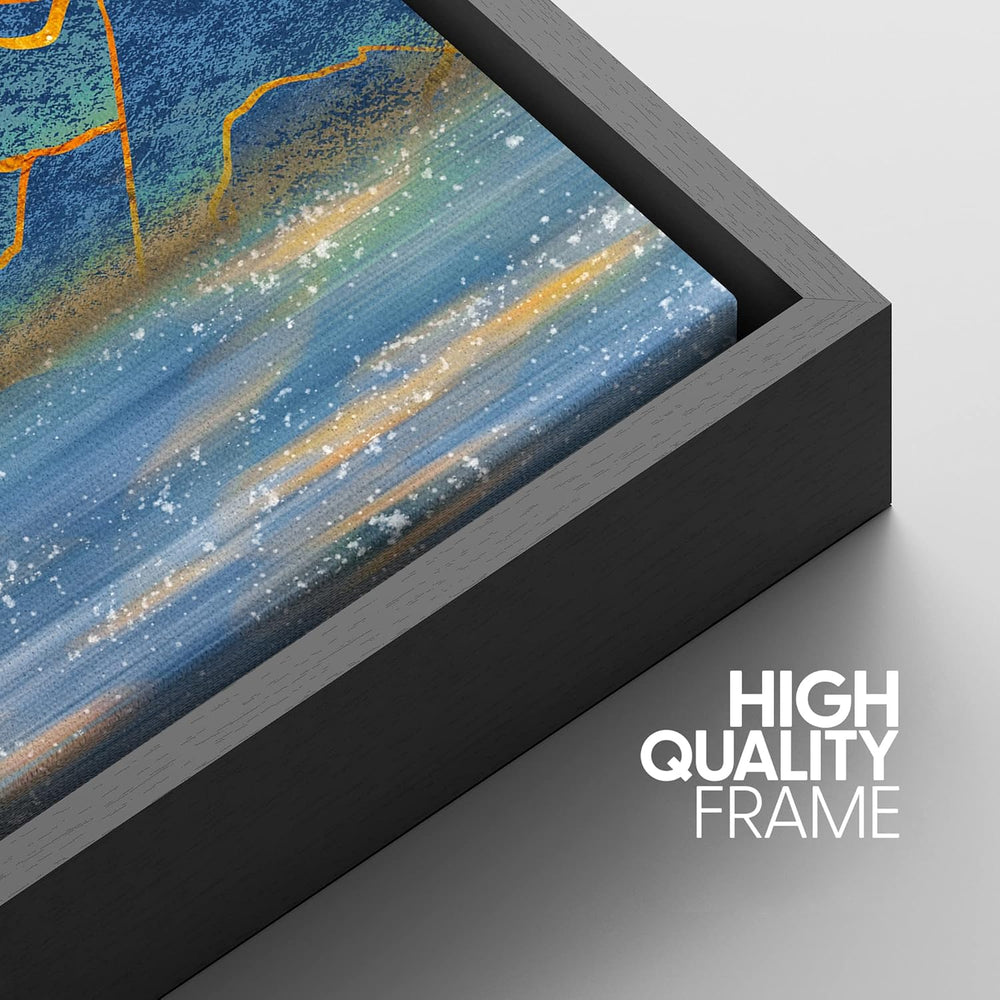 IDEA4WALL Framed Canvas Print Wall Art Sage Green Mid - Century Modern Color Blocks Abstract Shapes Illustrations Modern Art Decorative Minimalist Relax/Cozy Multicolor for Bedroom - 16"x24" Black - From Where - 