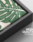 IDEA4WALL Framed Canvas Print Wall Art Sage Green Mid - Century Modern Color Blocks Abstract Shapes Illustrations Modern Art Decorative Minimalist Relax/Cozy Multicolor for Bedroom - 16"x24" Black - From Where - 
