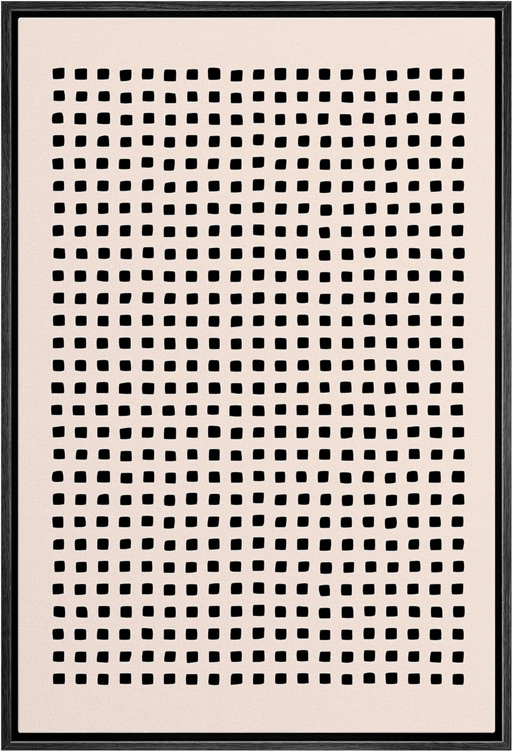 IDEA4WALL Framed Canvas Print Wall Art Sage Green Mid - Century Modern Color Blocks Abstract Shapes Illustrations Modern Art Decorative Minimalist Relax/Cozy Multicolor for Bedroom - 16"x24" Black - From Where - 