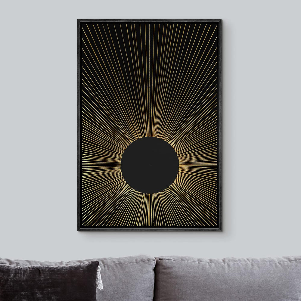 IDEA4WALL Framed Canvas Print Wall Art Sage Green Mid - Century Modern Color Blocks Abstract Shapes Illustrations Modern Art Decorative Minimalist Relax/Cozy Multicolor for Bedroom - 16"x24" Black - From Where - 