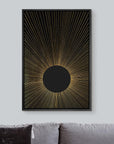 IDEA4WALL Framed Canvas Print Wall Art Sage Green Mid - Century Modern Color Blocks Abstract Shapes Illustrations Modern Art Decorative Minimalist Relax/Cozy Multicolor for Bedroom - 16"x24" Black - From Where - 