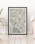 IDEA4WALL Framed Canvas Print Wall Art Sage Green Mid - Century Modern Color Blocks Abstract Shapes Illustrations Modern Art Decorative Minimalist Relax/Cozy Multicolor for Bedroom - 16"x24" Black - From Where - 