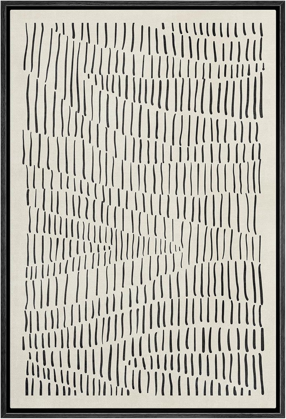 IDEA4WALL Framed Canvas Print Wall Art Sage Green Mid - Century Modern Color Blocks Abstract Shapes Illustrations Modern Art Decorative Minimalist Relax/Cozy Multicolor for Bedroom - 16"x24" Black - From Where - 