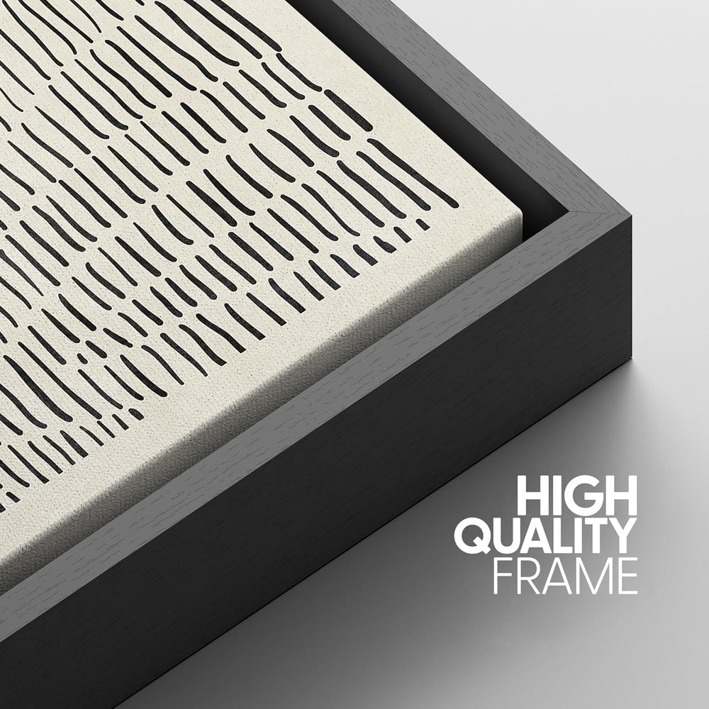 IDEA4WALL Framed Canvas Print Wall Art Sage Green Mid - Century Modern Color Blocks Abstract Shapes Illustrations Modern Art Decorative Minimalist Relax/Cozy Multicolor for Bedroom - 16"x24" Black - From Where - 