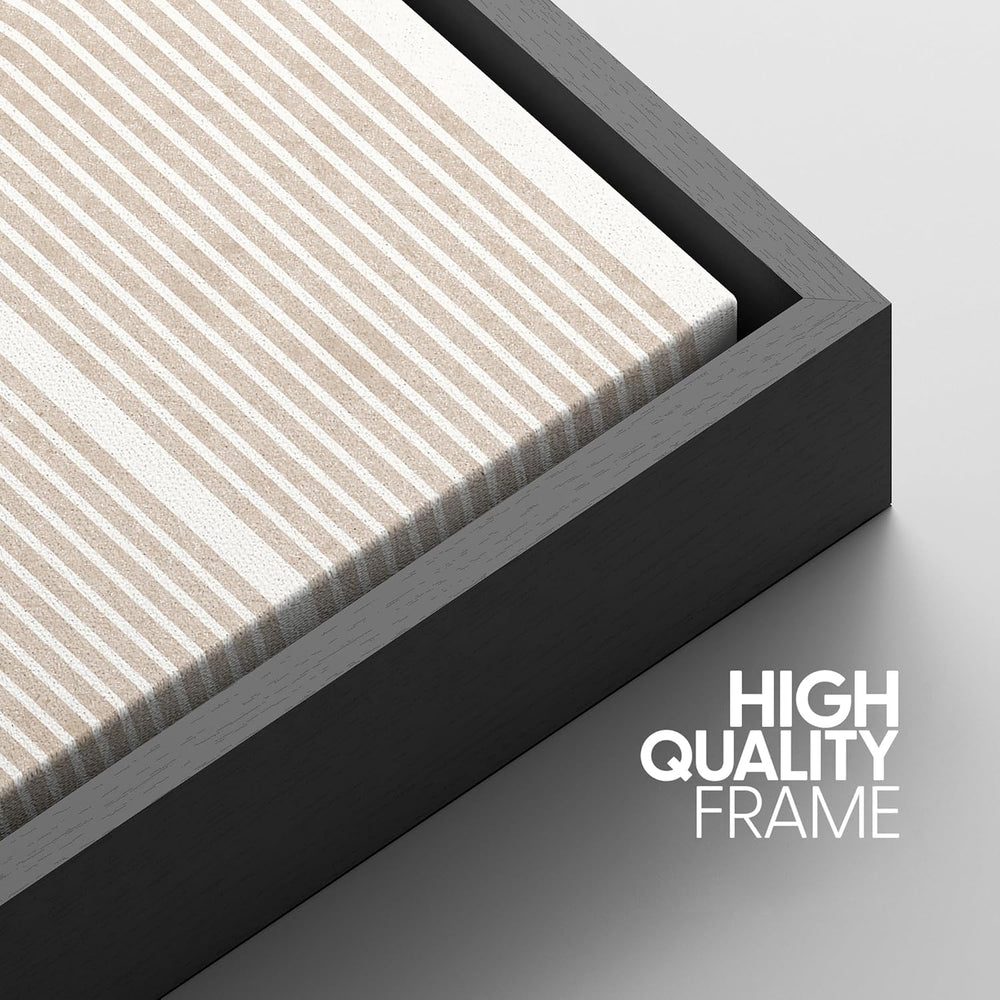 IDEA4WALL Framed Canvas Print Wall Art Sage Green Mid - Century Modern Color Blocks Abstract Shapes Illustrations Modern Art Decorative Minimalist Relax/Cozy Multicolor for Bedroom - 16"x24" Black - From Where - 