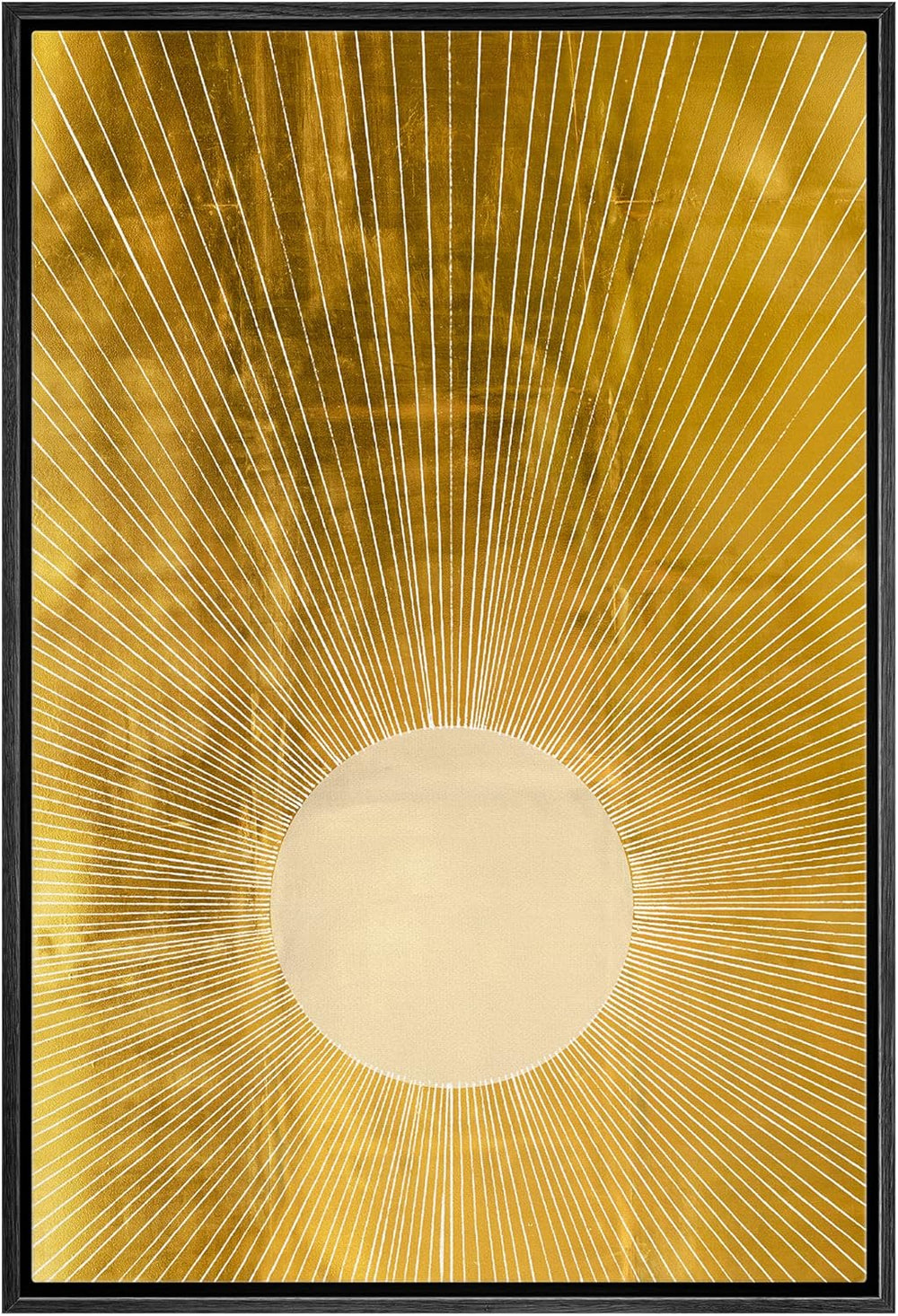 IDEA4WALL Framed Canvas Print Wall Art Sage Green Mid - Century Modern Color Blocks Abstract Shapes Illustrations Modern Art Decorative Minimalist Relax/Cozy Multicolor for Bedroom - 16"x24" Black - From Where - 