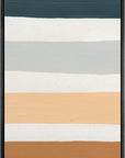 IDEA4WALL Framed Canvas Print Wall Art Sage Green Mid - Century Modern Color Blocks Abstract Shapes Illustrations Modern Art Decorative Minimalist Relax/Cozy Multicolor for Bedroom - 16"x24" Black - From Where - 