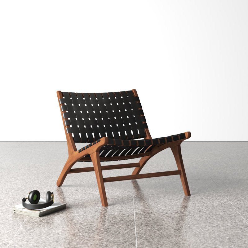 Idina Leather Accent Chair (Set of 2) - From Where - 