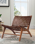 Idina Leather Accent Chair (Set of 2) - From Where - 