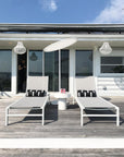 Idle White Sun Lounger (Set of 2) - From Where - 