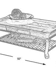 Coronado Bay Pine Cocktail Table