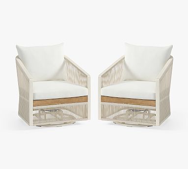 Lakewood Rope Swivel Outdoor Lounge Chair