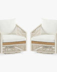 Lakewood Rope Swivel Outdoor Lounge Chair