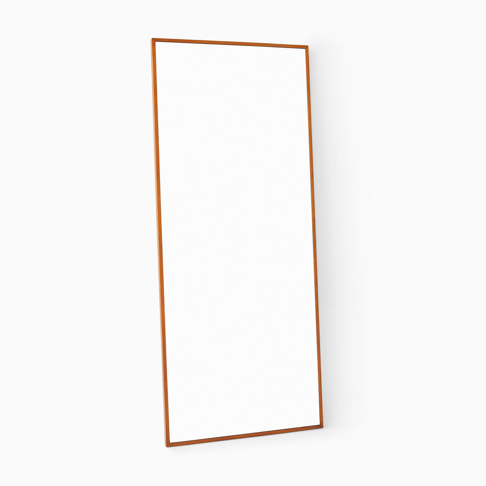 Thin Wood Floor Mirror