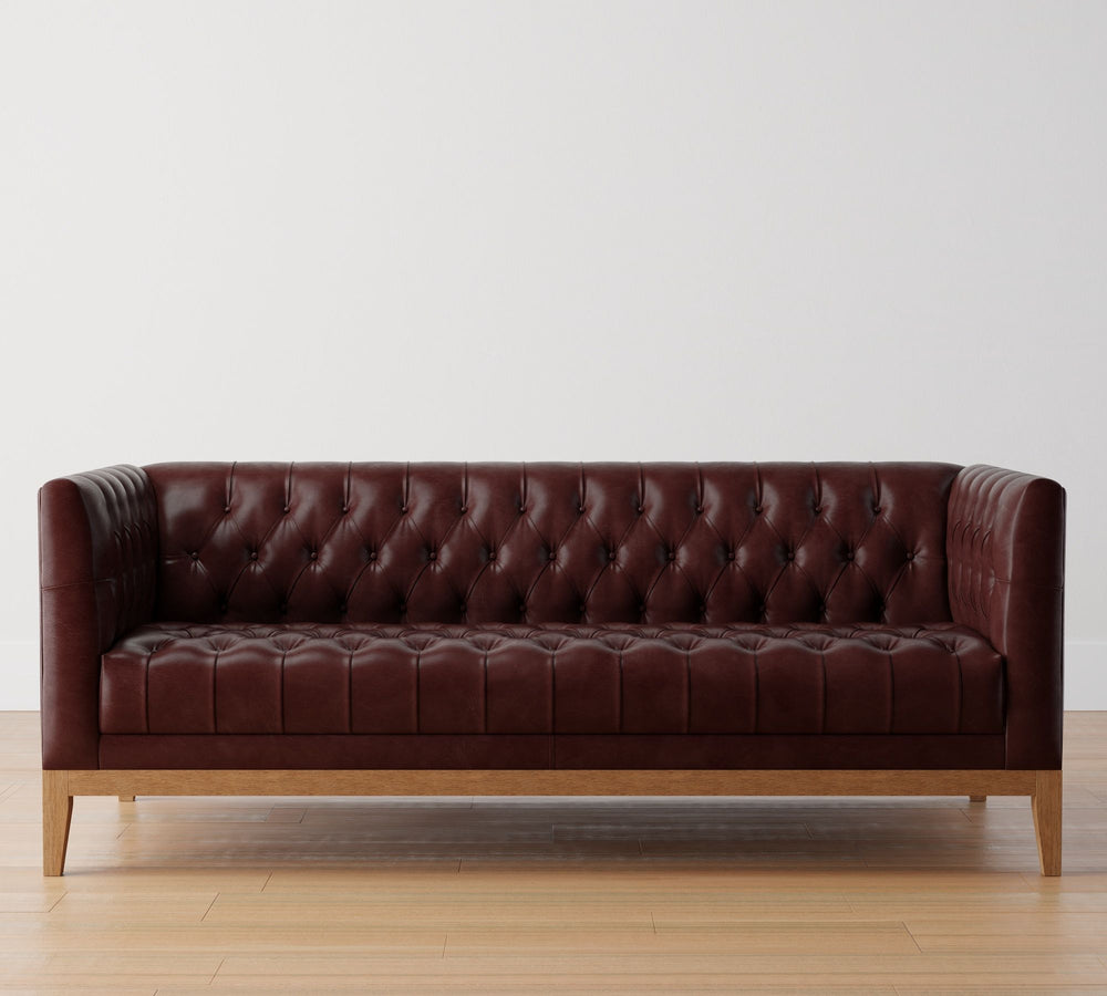 Edgewood Leather Sofa (76")