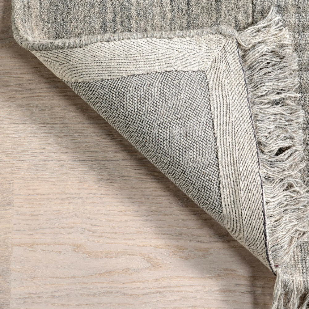 Mozai Fringed Wool-Blend Rug