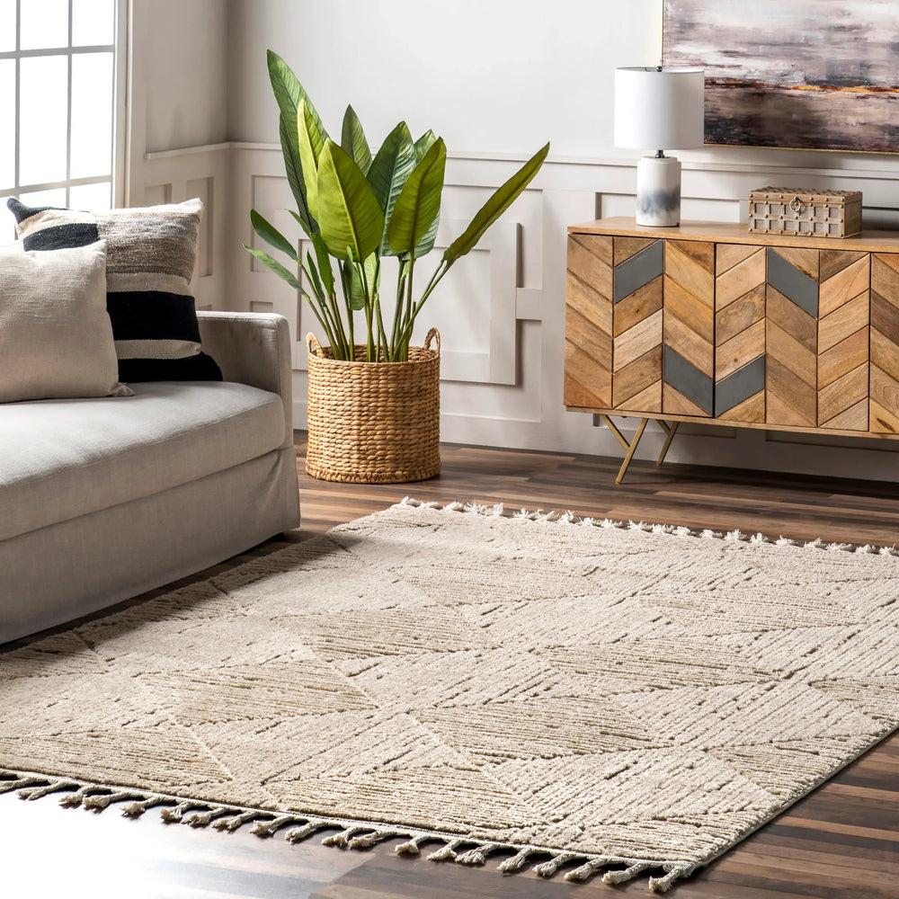 Shafali Tiled Trellis Rug