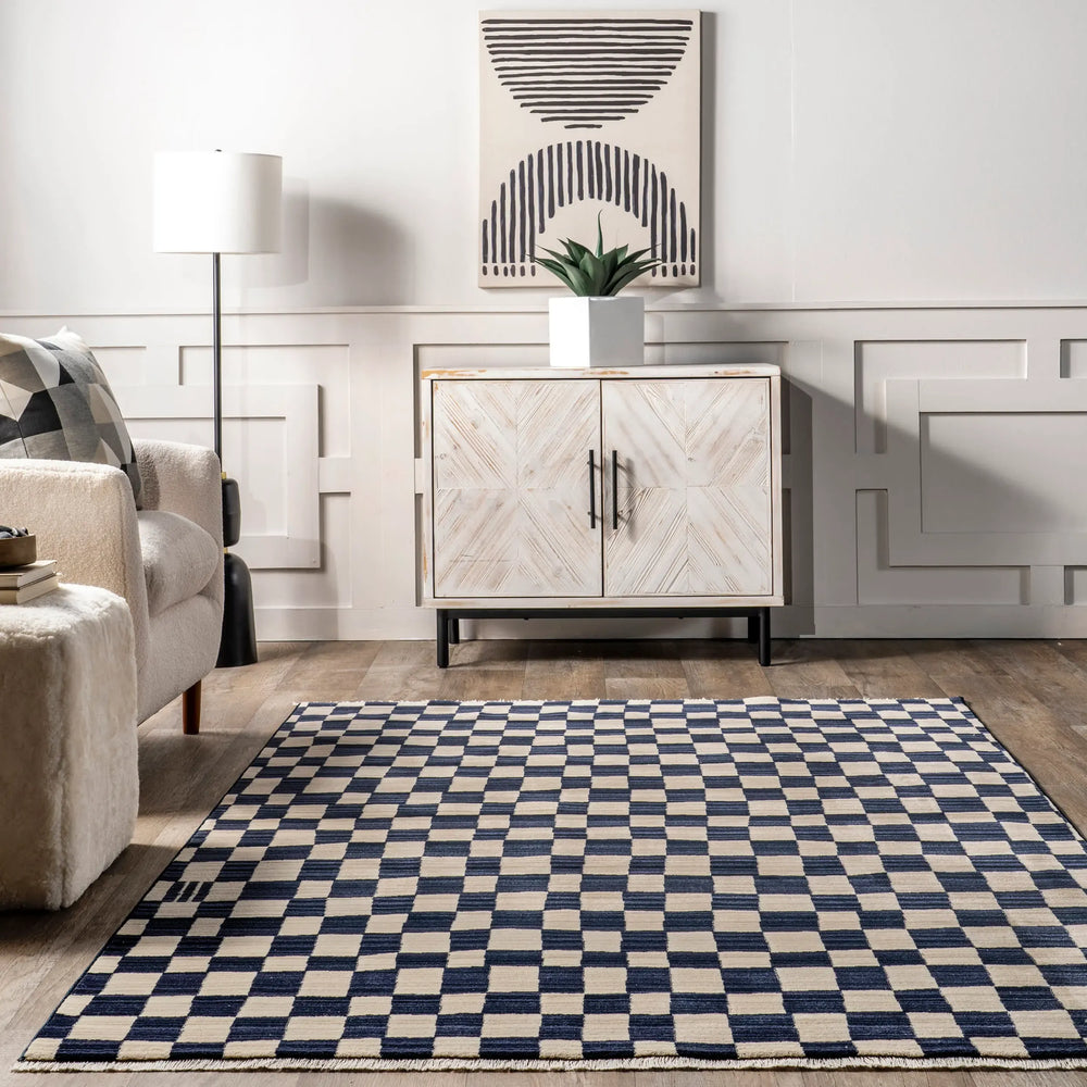 Rasali Checkered Box Rug