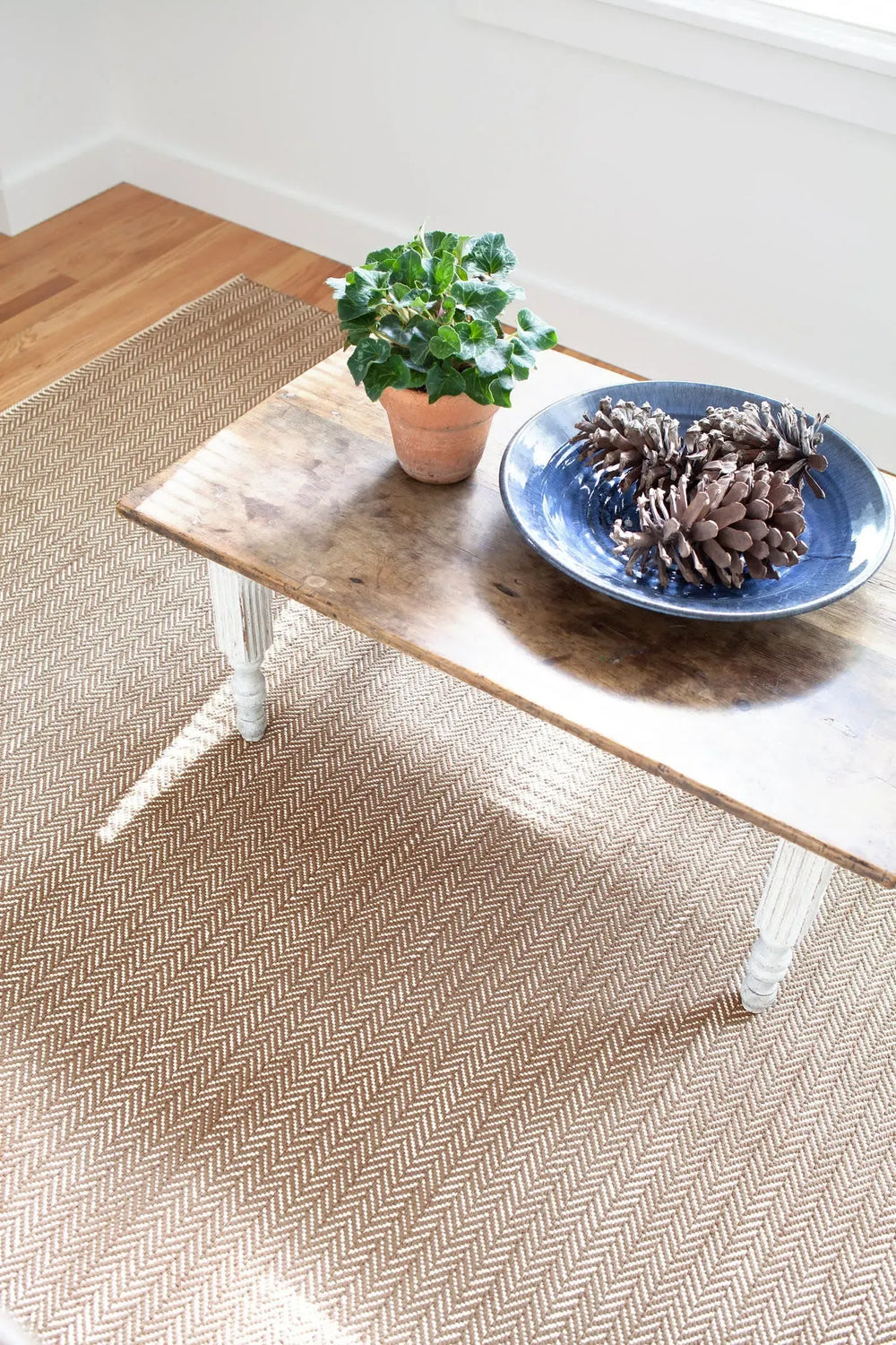 Herringbone Handwoven Cotton Rug