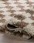Bettie Retro Checkered Shag Rug
