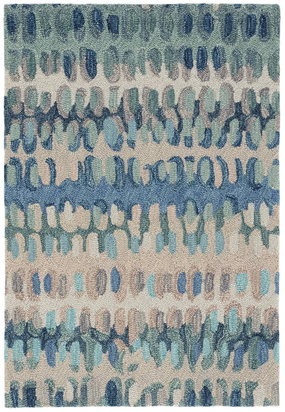Paint Chip Hand Micro Hooked Wool Rug