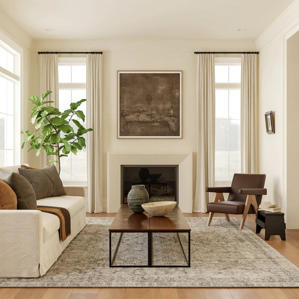 Fair Hills Antiqued Jute-Blend Rug