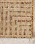 Striped Border Indoor/Outdoor Flatweave Rug