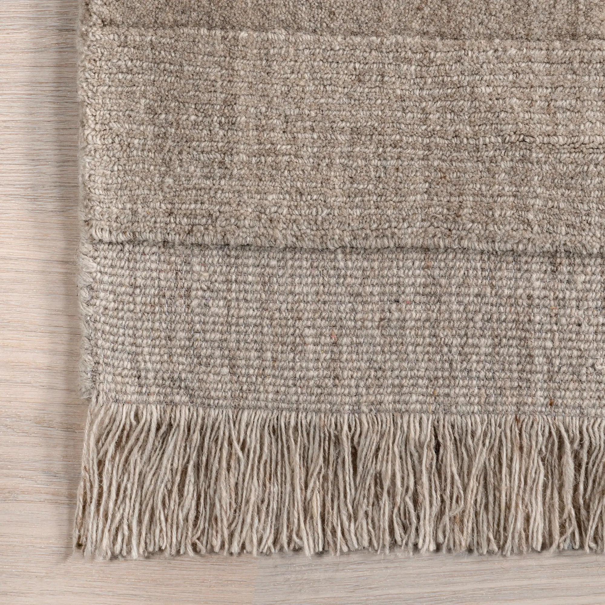 Mozai Fringed Wool-Blend Rug