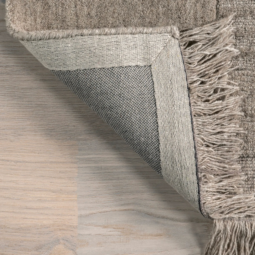Mozai Fringed Wool-Blend Rug