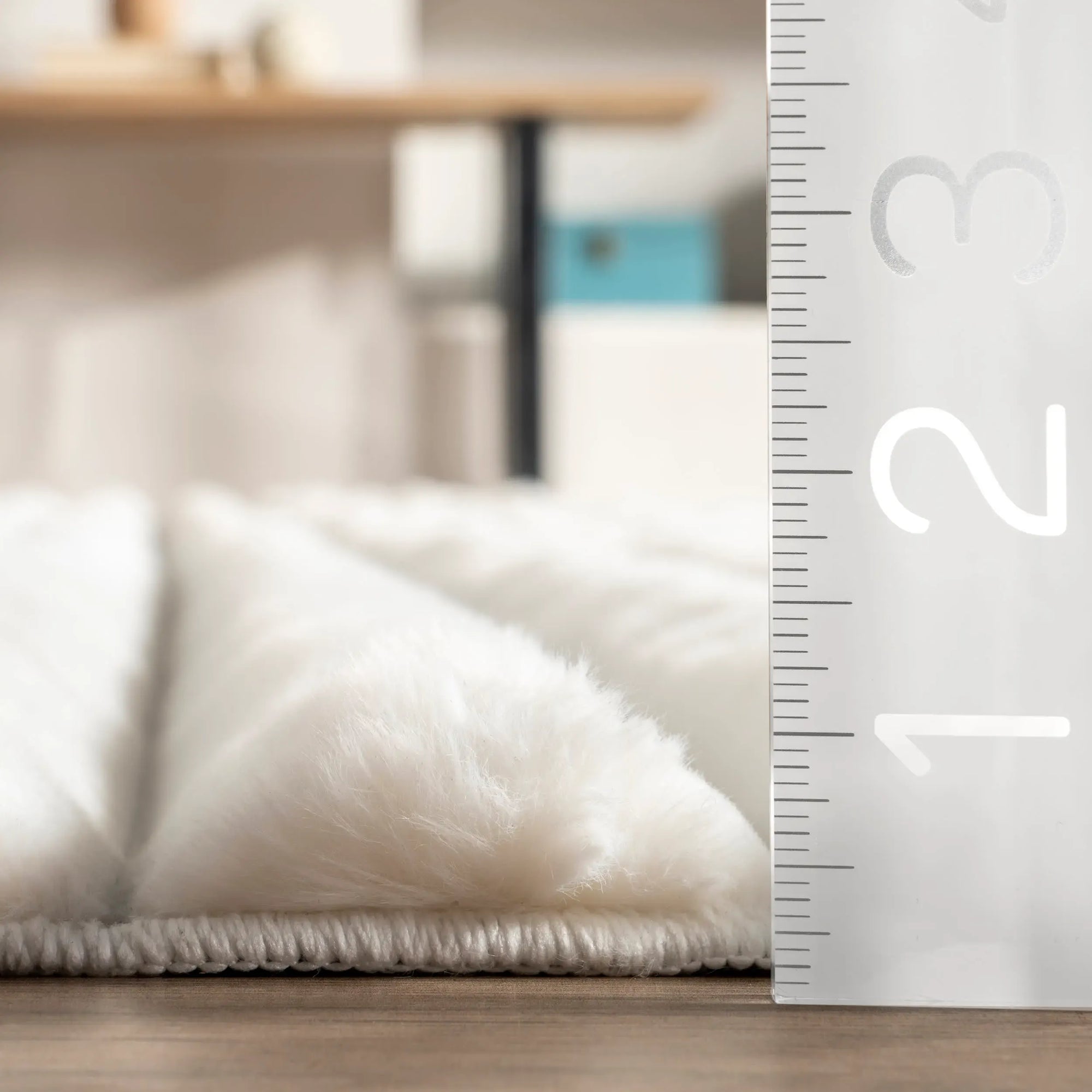 Kris Striped Plush Cloud Washable Rug