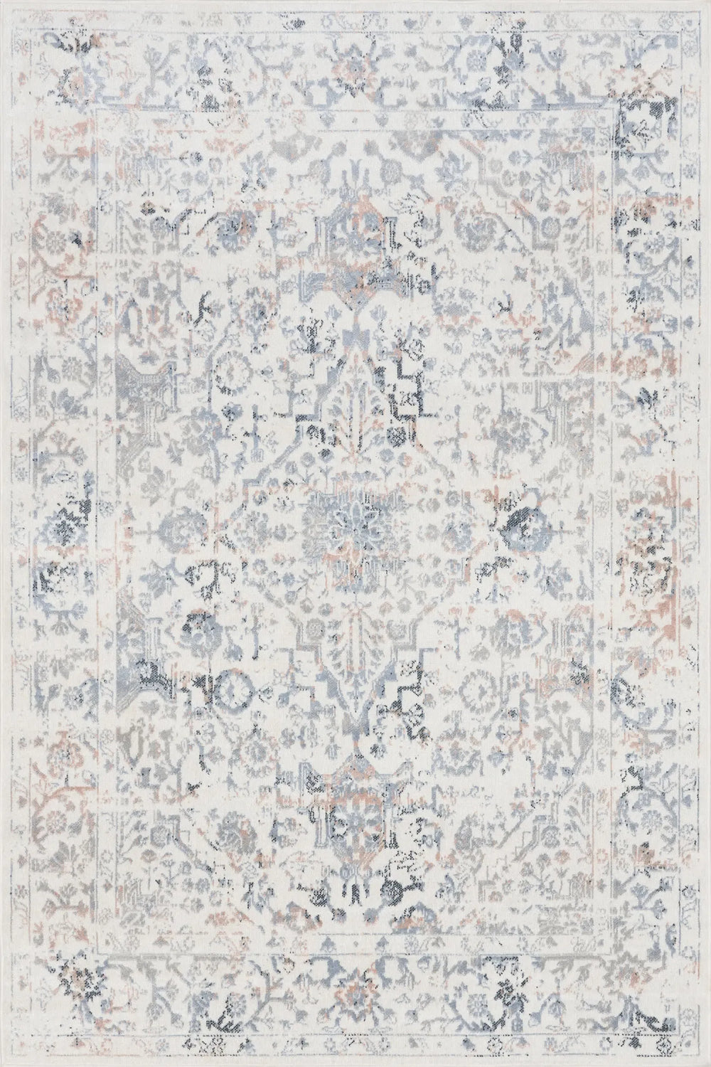 Charlisa Washable Faded Snowflake Rug