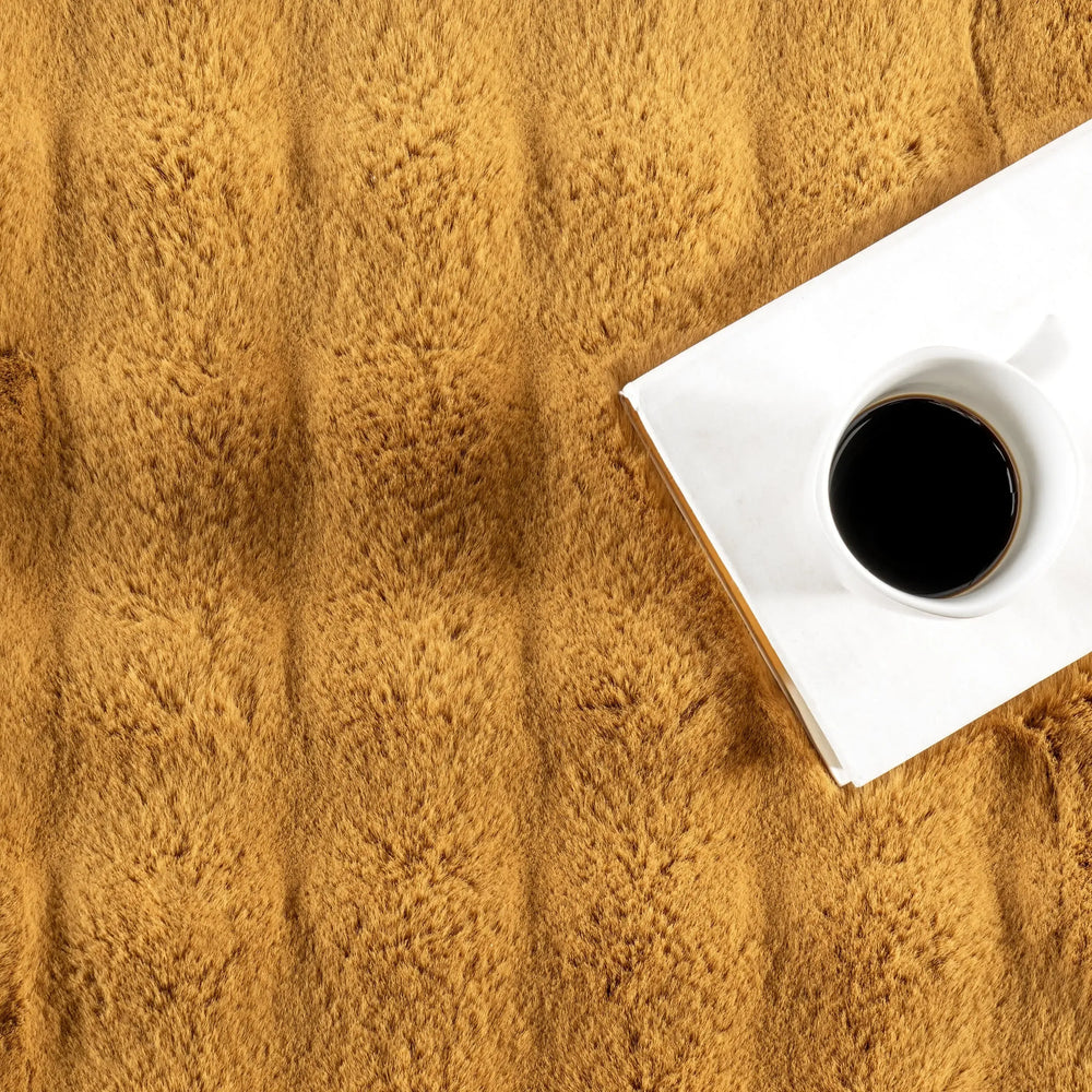 Ivana Checkered Plush Cloud Washable Rug