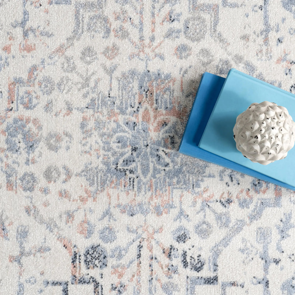 Charlisa Washable Faded Snowflake Rug