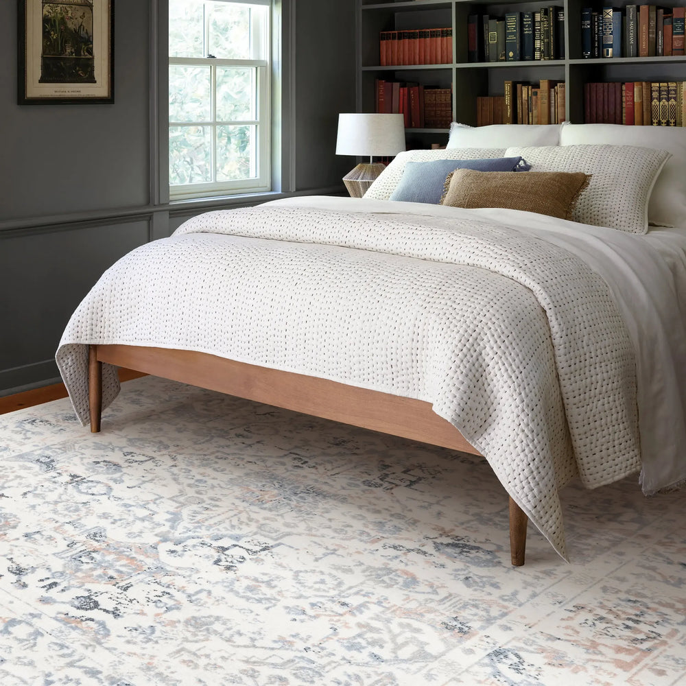 Charlisa Washable Faded Snowflake Rug