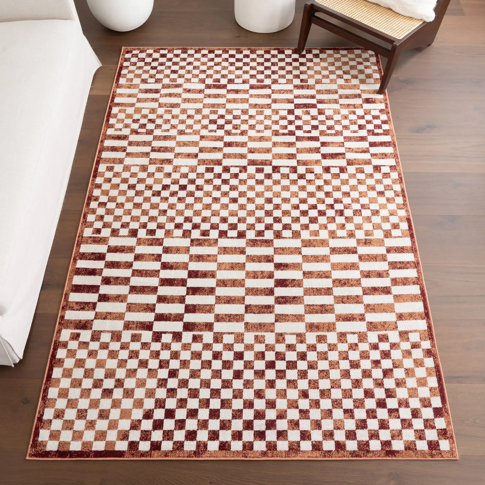 Kallie Washable Tiled Rug