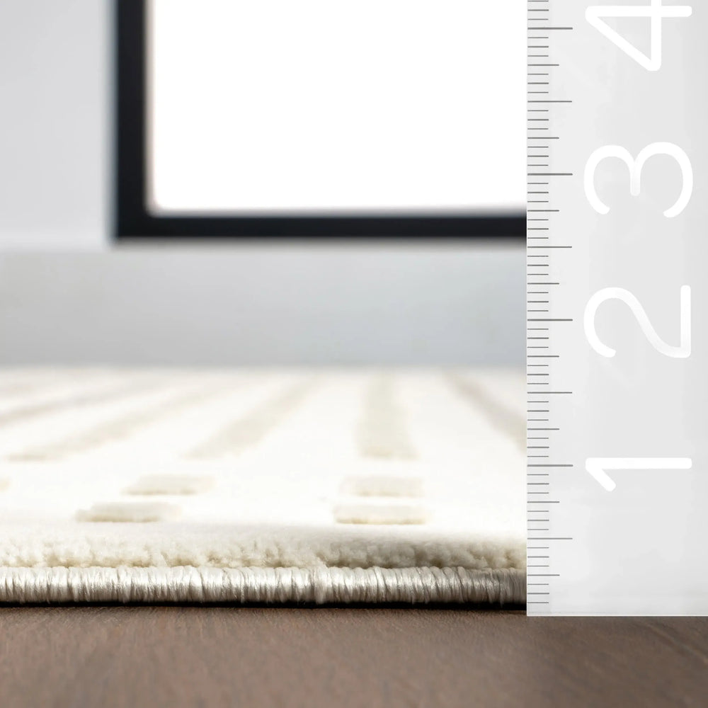 Lambertville Plush Textured Washable Rug