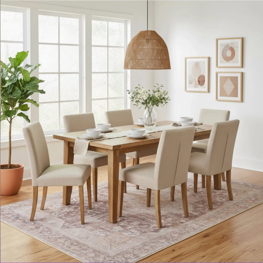 Ava Vintage Persian Spill Proof Washable Rug