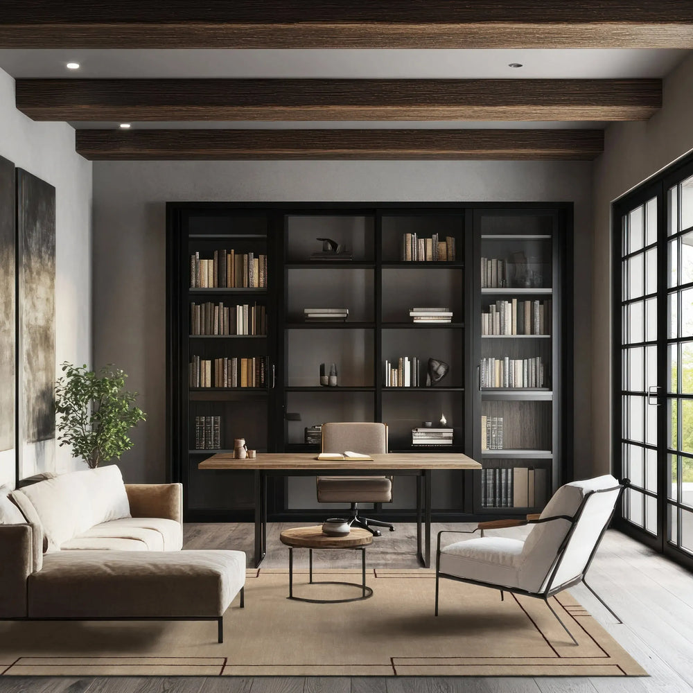 Nile Bordered Wool-Blend Rug