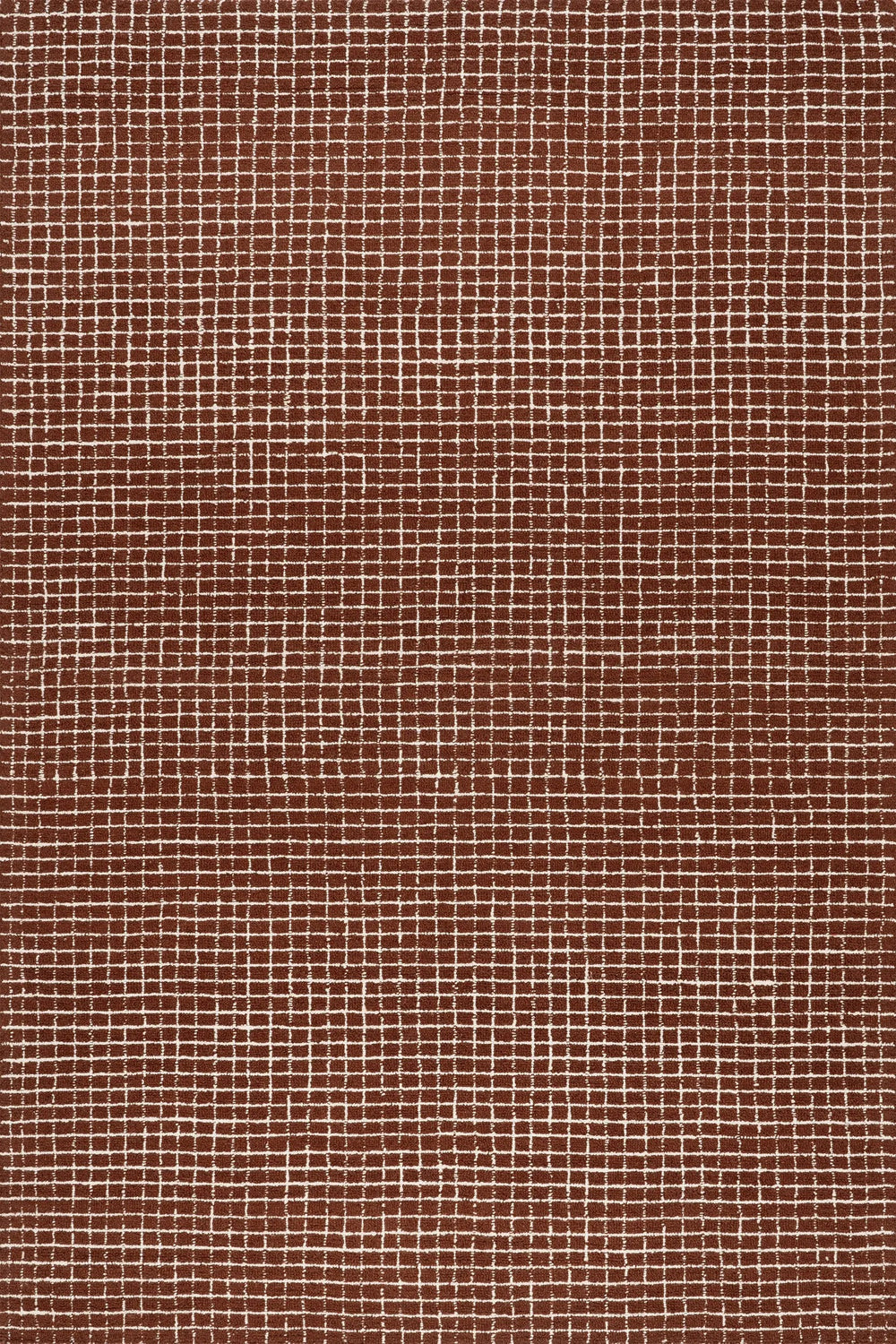 Melrose Chestnut Checked Rug