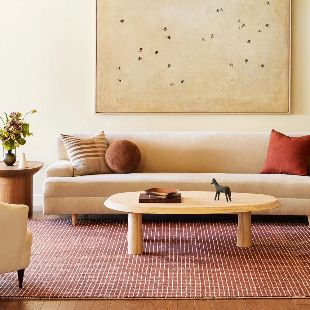 Melrose Chestnut Checked Rug