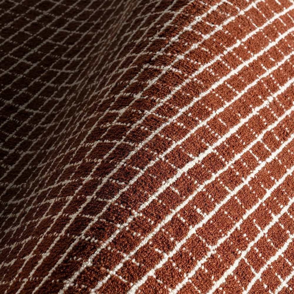 Melrose Chestnut Checked Rug